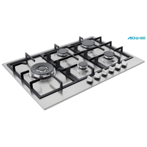 Etna Gas Stove Stainless Steel 5 Burner