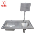 304 stainless steel sluice sink for hospital