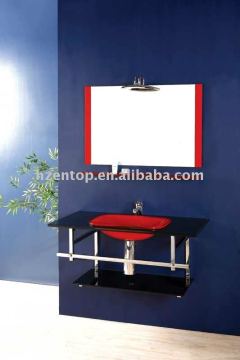 coloured glass washing basin