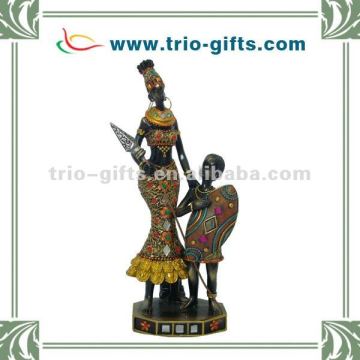 mother-child african sculpture home decor