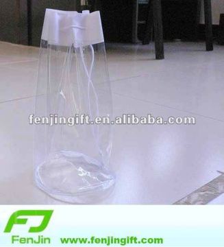 Cheap transparent pvc drawstring bag