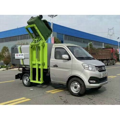 Hook Lift Garbage Truck With 2Cubic Meter Bin