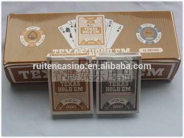 Ruiten10000 Texas Hold'em Plastic Poker Cards playing cards wholesale