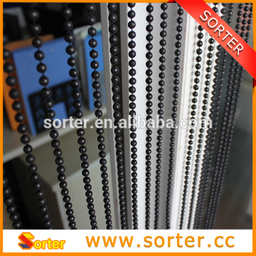 black plastic bead chain blinds curtain