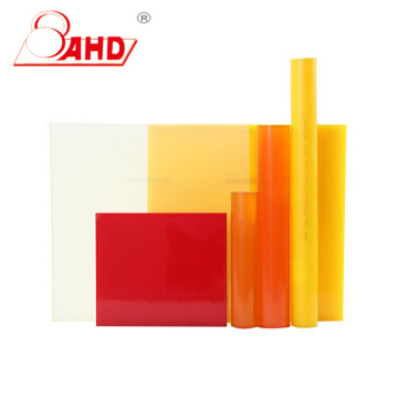 Yellow Red Round Polyurethane Rubber PU Rod