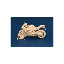 1/64 Scale Uncolored Resin S1000 RR Motorcycle Diorama Model Car Set: Garage Scene, Repair Tools & Simulation Toy Decoration