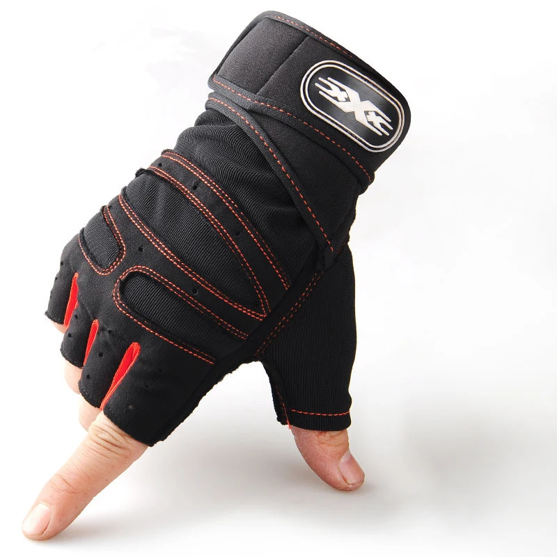Unisex Bike Sports Gloves Breathable Half Finger Gloves