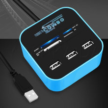 2.0 USB HUB and Card Reader Combo