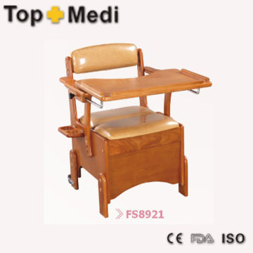 FS8921 Topmedi Commode Series wooden commode wheelchair