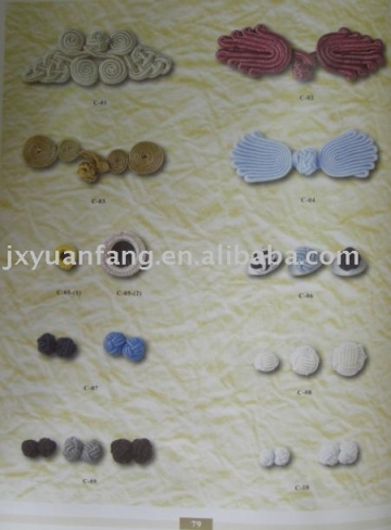 Chinese knot buttons