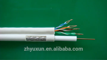 lan cable with rg59 cable for IP camera used