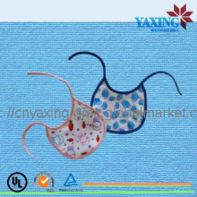 Microfiber reactive printed baby bibs