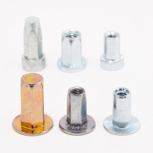 Barbreak Rebar Coupler: Full-Hex Body Steel Colored Zinc Rivet Nuts Kit - Hexagon Socket Rivet Pins and Blind Nut Blind Rivet Nut