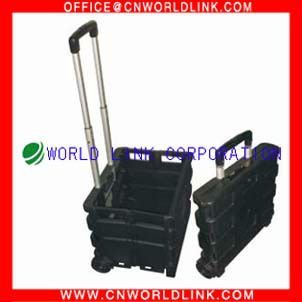 Black Recycled Folding Box Trolley