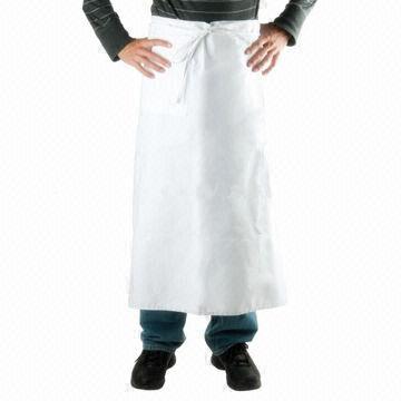 Available Waist Man's Cooking Apron, Ideal for Home and Restaurant, OEM Orders Accepted