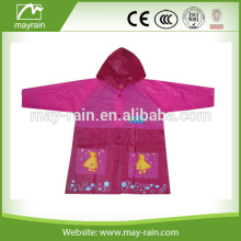 Colourful waterproof baby raincoat