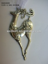 pewter christmas deer ornament,zinc alloy deer