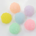 Fashional Mixed Macaron Color Cute Round Resins Beads Charms 100 unids / bolsa para decoración de juguetes DIY adornos artesanales hechos a mano