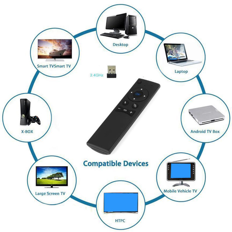 Wholesale 2.4G Wireless Up To 10 Meters Remote Control Android TV Box MX6 Google Search Fly Air Mouse Remote Control