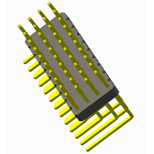 2.54mm 핀 헤더 4 열 앵글형