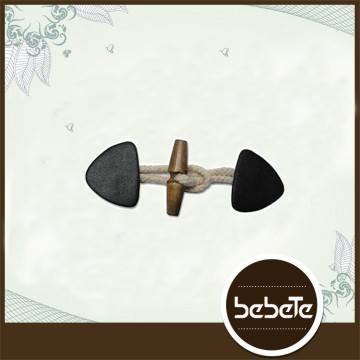 Black & Coffee horn buffalo real horn toggle button