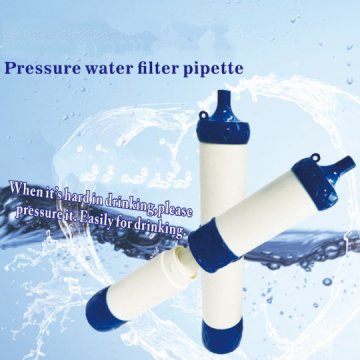 Pressure water filter pipette