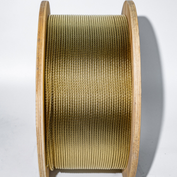 Copper-plated adhesive tape steel wire ropes