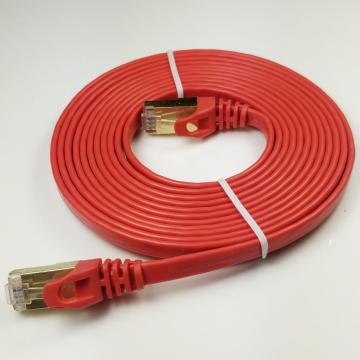 Alambre de red sólida plana Cat7 RJ45 de alta velocidad