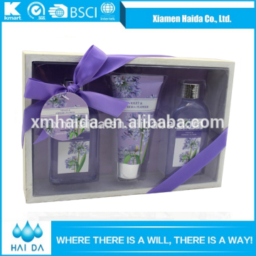 Promotional wooden bath GIft Set Hand and Body Lotion