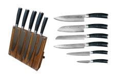 High Grade Black Micarta Handle Damascus Knife Seta