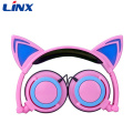 Linx LED light Cat Ear Headphone Shenzhen fones de ouvido