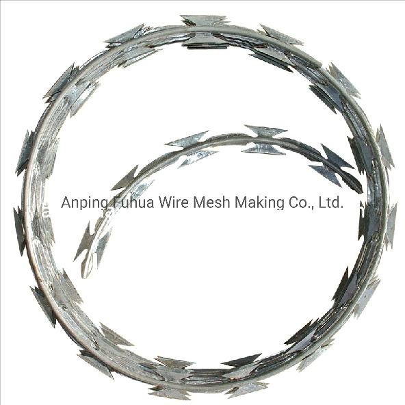 Flat Razor Wire Barbe For Type Ribbon Panels