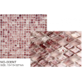 Rose color a glass mosaic tiles