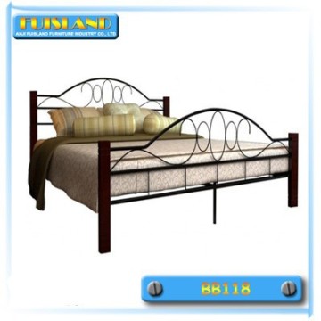 Luxury metal bed antique style frame