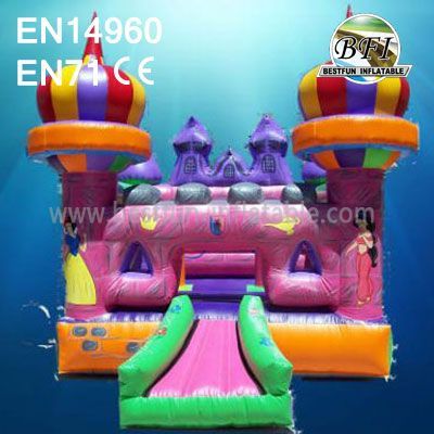 Pink Inflatable Princess Castle Play Set 