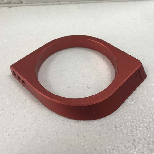 Personnalisé en aluminium anodisé rouge cnc usinant des pièces