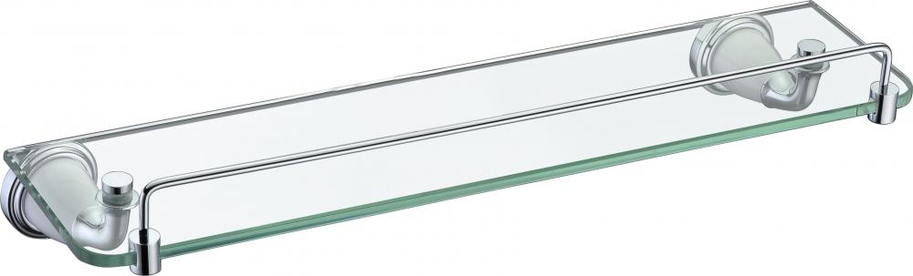 clear temper glass shelf chrome