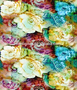 Digital printing silk fabric 100% silk crepe fabric