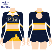Customized youth crop top cheer uniforms