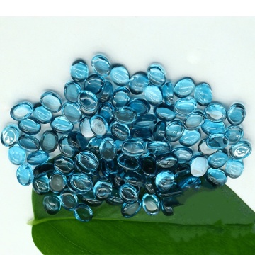 Natural London Blue Topaz Oval Shape Cabochon Gemstone