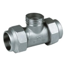 Stainless Steel Butt Welded Pipefitting Male Thread Tee