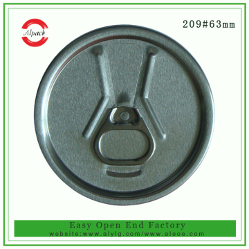 209 aluminum beverage easy open lid