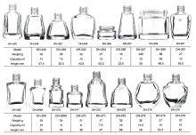 Nail Lacquer Bottle, Nail Polish, Glass Vails, Clear Bottle, Small Bottle (DH-246-DH-279)