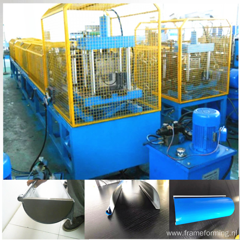 color steel rain gutter roll forming machine