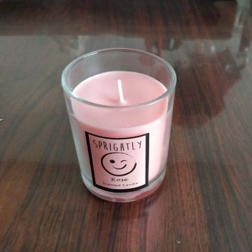 Glass Container Natural Soy Wax Aroma Candle