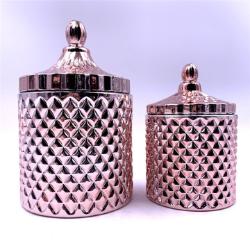 handmade silver glass jars