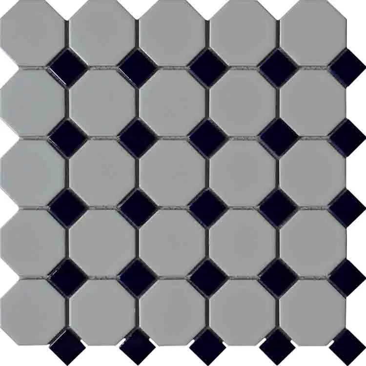 Rhombus Shape Ceramic Porcelain Mosaic Tiles