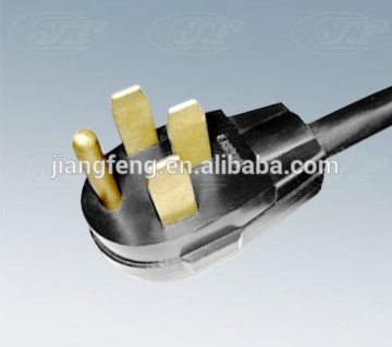 US heavy duty 4 core power supply cable and power plug