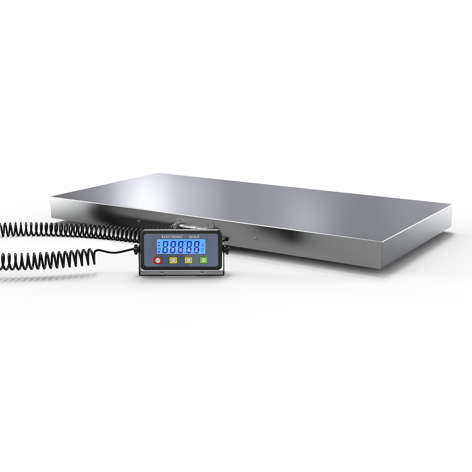 SF-809A 1100lbs Heavy Duty Digital Platform Scale with Power Adapter for Vet Animal Pet Cat Dog Cattle
