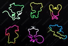 fashion silicone rubber band silicone silly band hair elastic band
